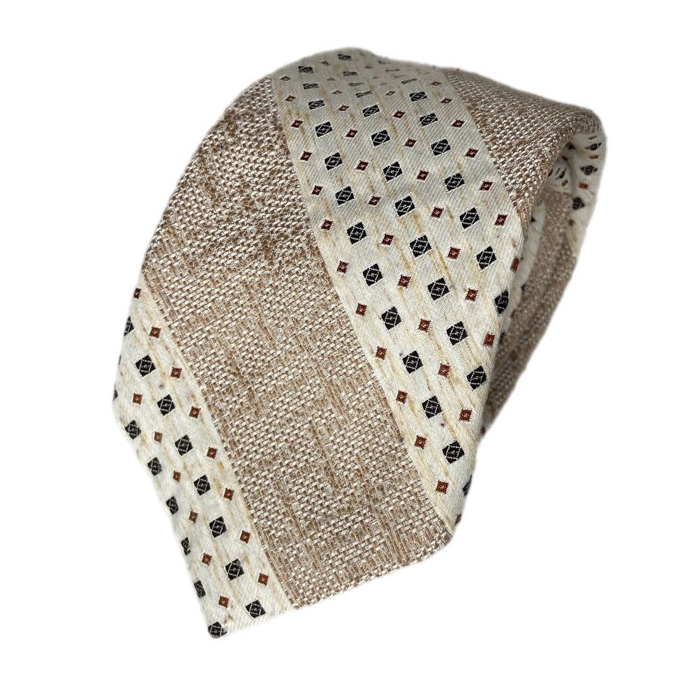 Vintage Retro Pattern Marc de Paris Men's Tie